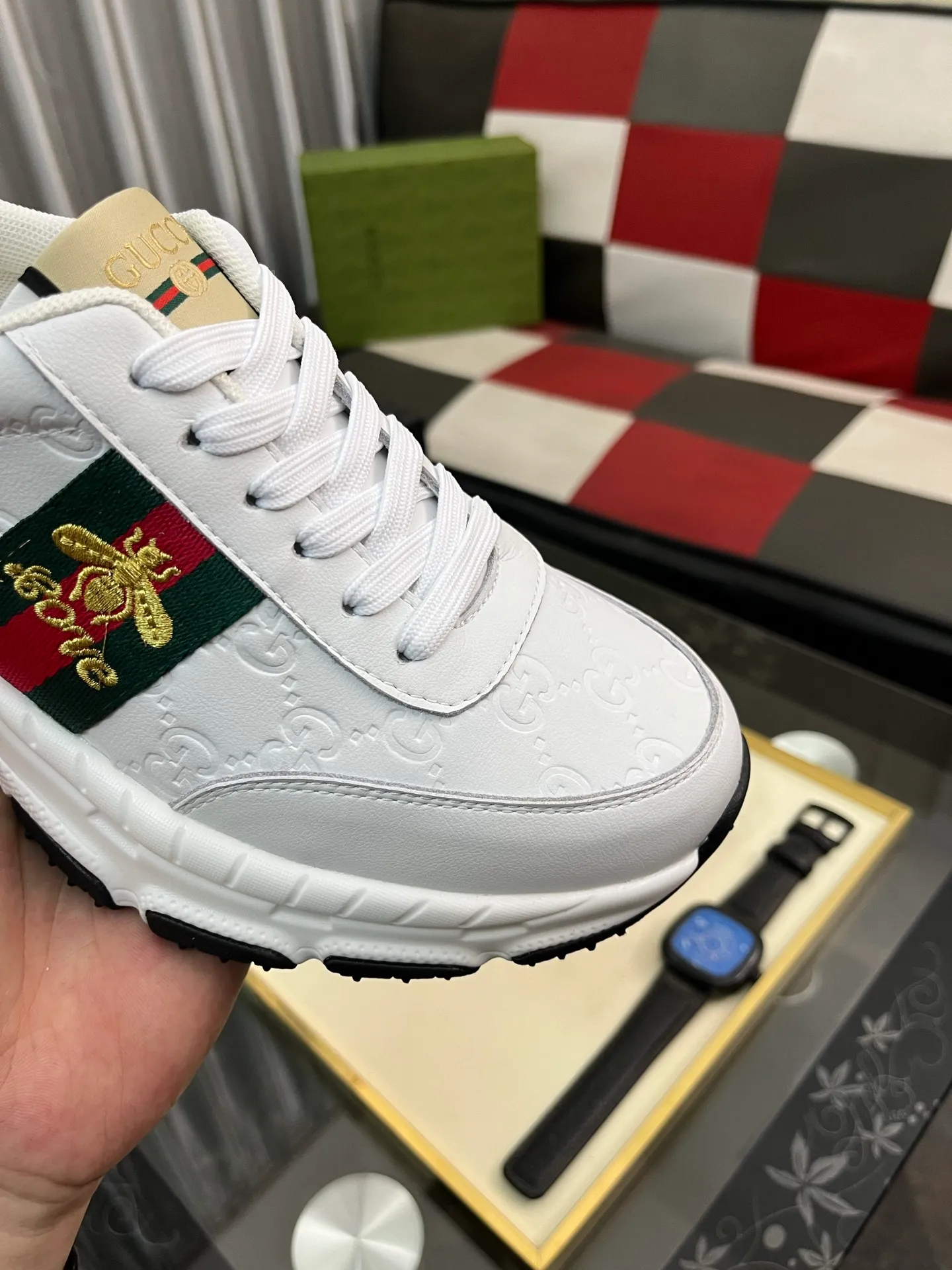 Men's Men's Shoes 💰458⌚️⌚️《Gucci*》The latest hot-selling casual shoes, top brand [seduce] luxury~purchase, top~quality. [Strong] The upper is made of imported breathable cowhide with material ➕ breathable sheepskin feet (•) and fine workmanship. Original stylish and stylish soft rubber wear-resistant and non-slip outsole, light and comfortable on the foot, size: 38-443️⃣colors available